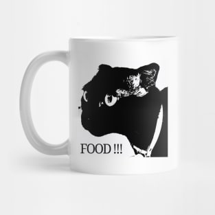 Black Cat Need Food Collection Mug